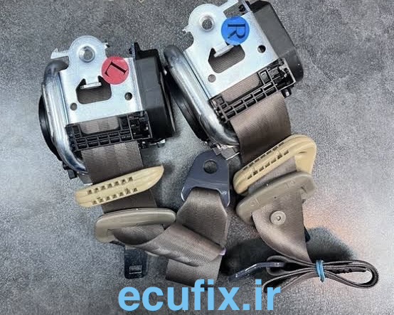 مجموعه کمربند ایربگ دار راست و چپ سورن و دنا مشکی